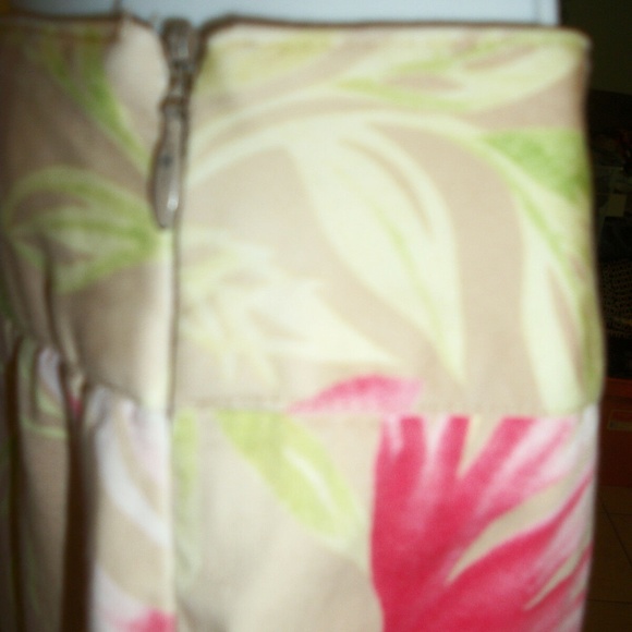 TALBOTS Straight Floral Skirt Size 6 - Picture 6 of 8